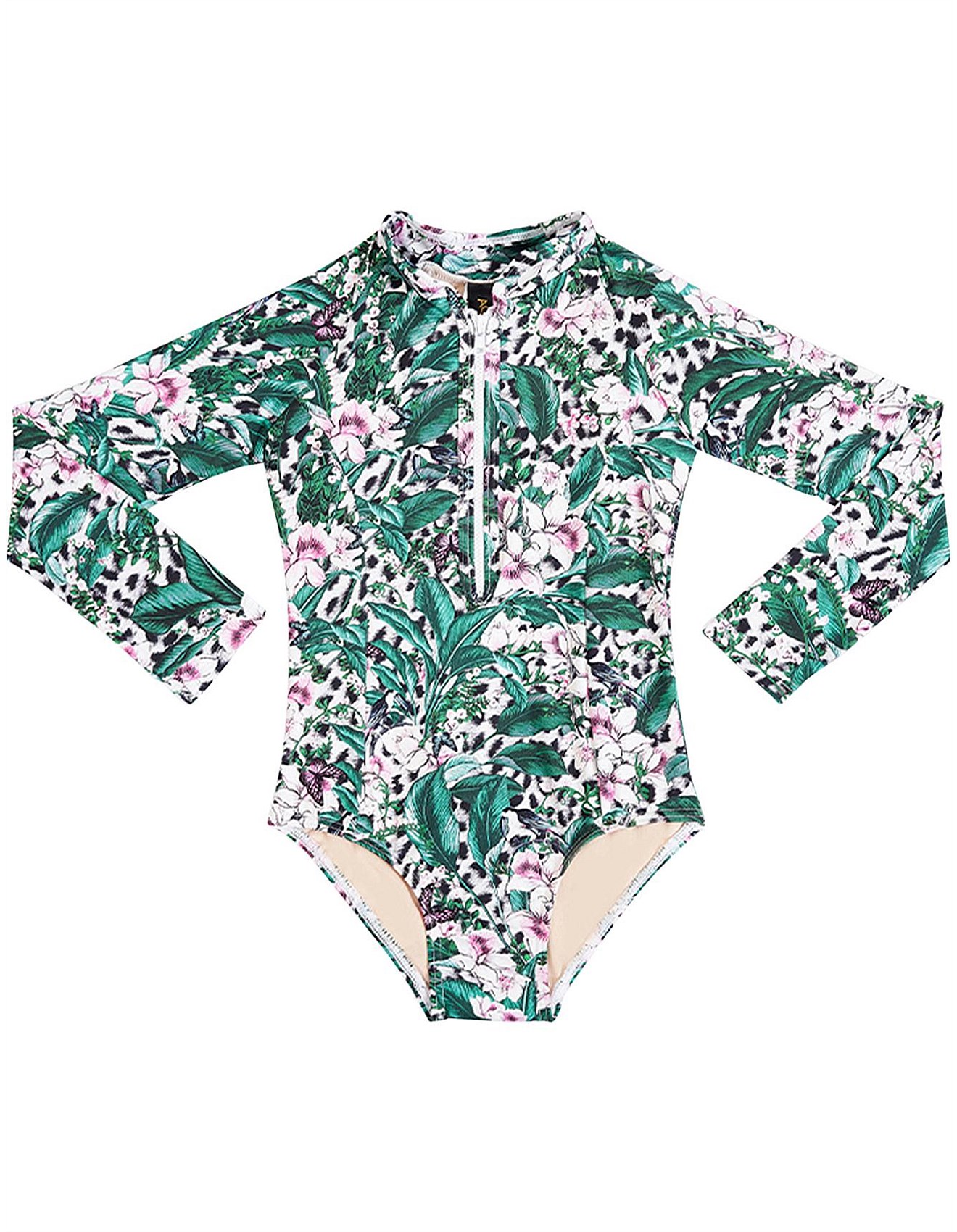 Latest information about Lily Long Sleeve One Piece (Girls 3-7) Aqua ...